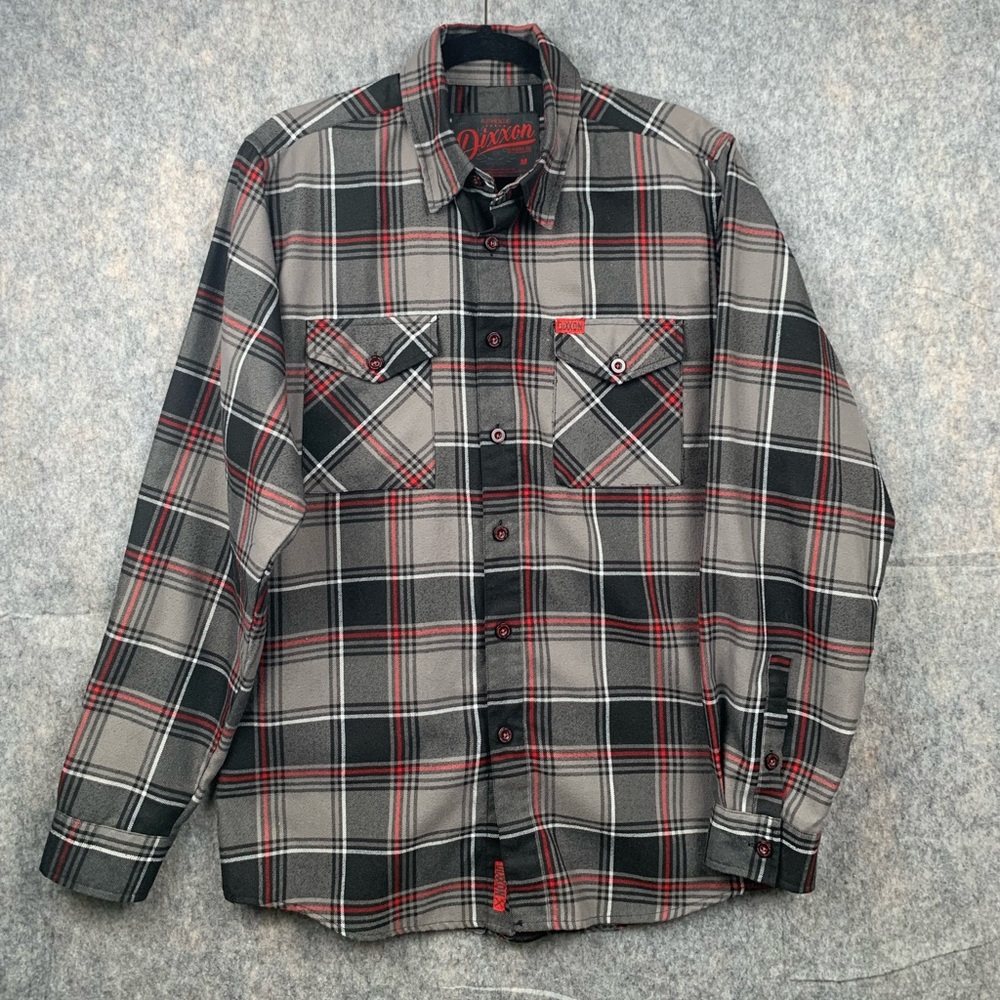 DIXXON Men's Size M The Heritage Long Sleeve Flannel Shirt